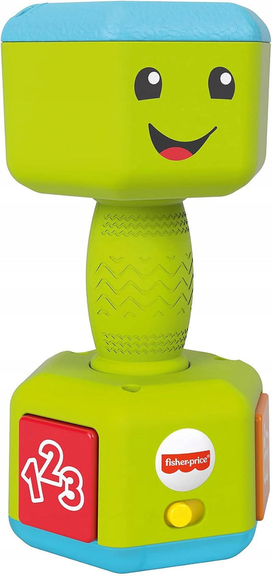 FISHER-PRICE interaktivní činka chrastítko zvuky světlo J. NĚMECKÝ