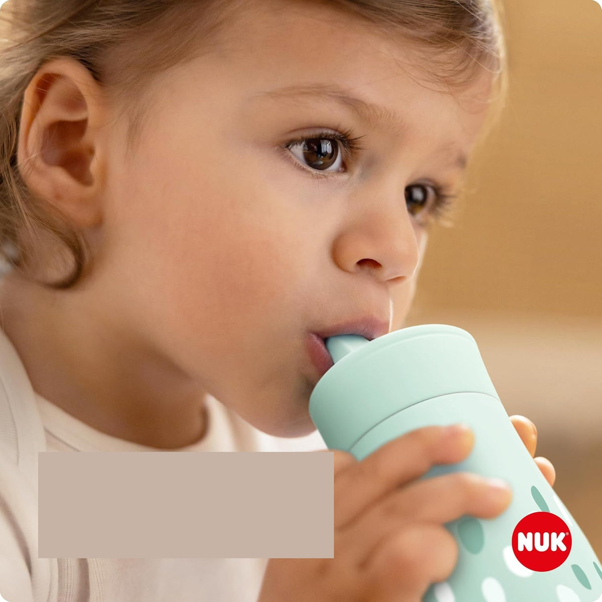 NUK Mini-Me Flip бутилка със сламка и сгъваем накрайник 450 ml 12 m+
