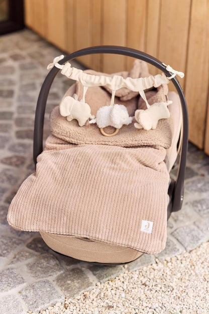 JOLLEIN cotton elephant chain toy for a stroller and car seat