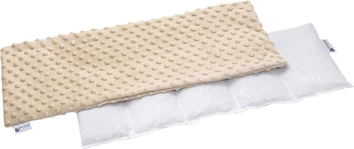 MEDIPARTNERS termofor s čerešňovými kôstkami VEĽKÝ 800 g 60x20 cm MINKY