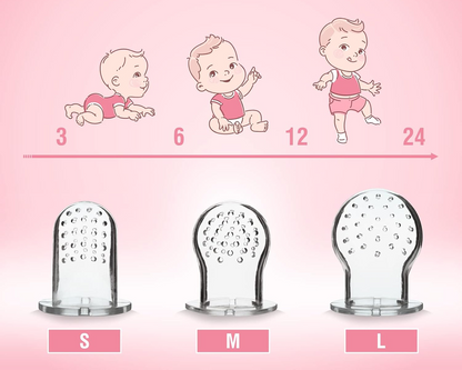 LUXIOR hryzadlo a podávač ovocia pre deti, 3 náustky, 3 – 24 m
