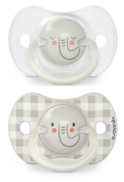 SUAVINEX chupete SX PRO Day&Night x2 de silicona 6-18m BRILLA