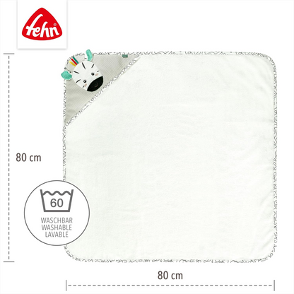 FEHN uterák s kapucňou zebra 80x80 cm