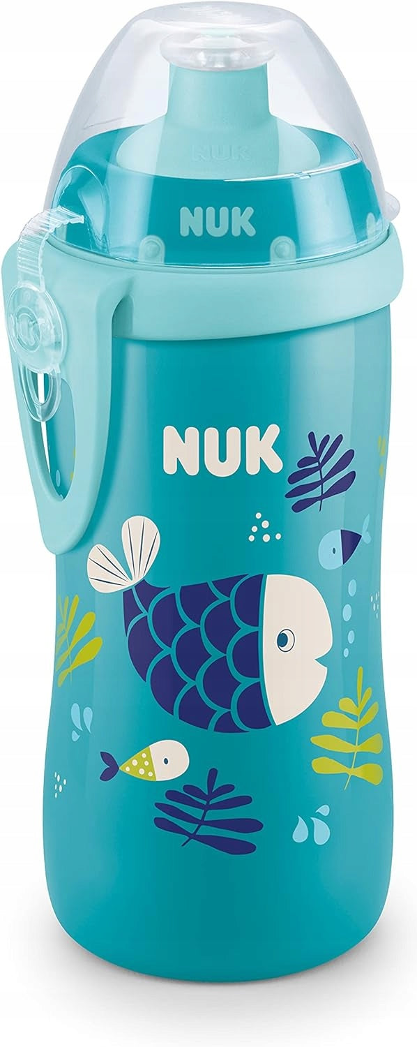 NUK Junior Cup FĽAŠA 18 m+ náustok push-pull 300 ml EFEKT CHAMELÓNA