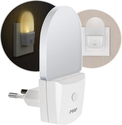 REER NightGuide nočné LED svetlo do zásuvky s vypínačom 6 x 9,5 cm
