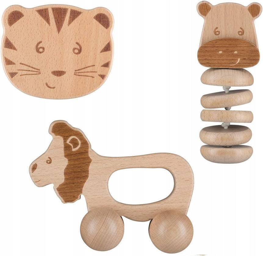 BEBE CONFORT wooden toy set with rattles, 3+ months
