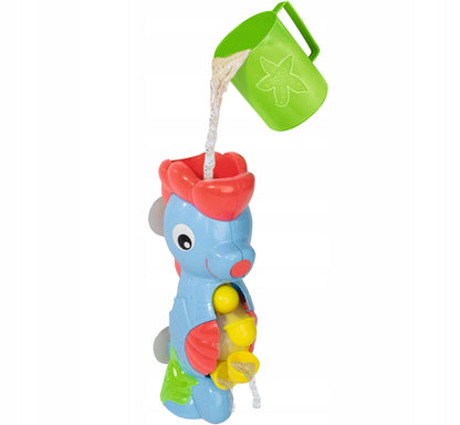 SIMBA ABC morský koník s vodným kolieskom a prísavkami + pohár 26 cm