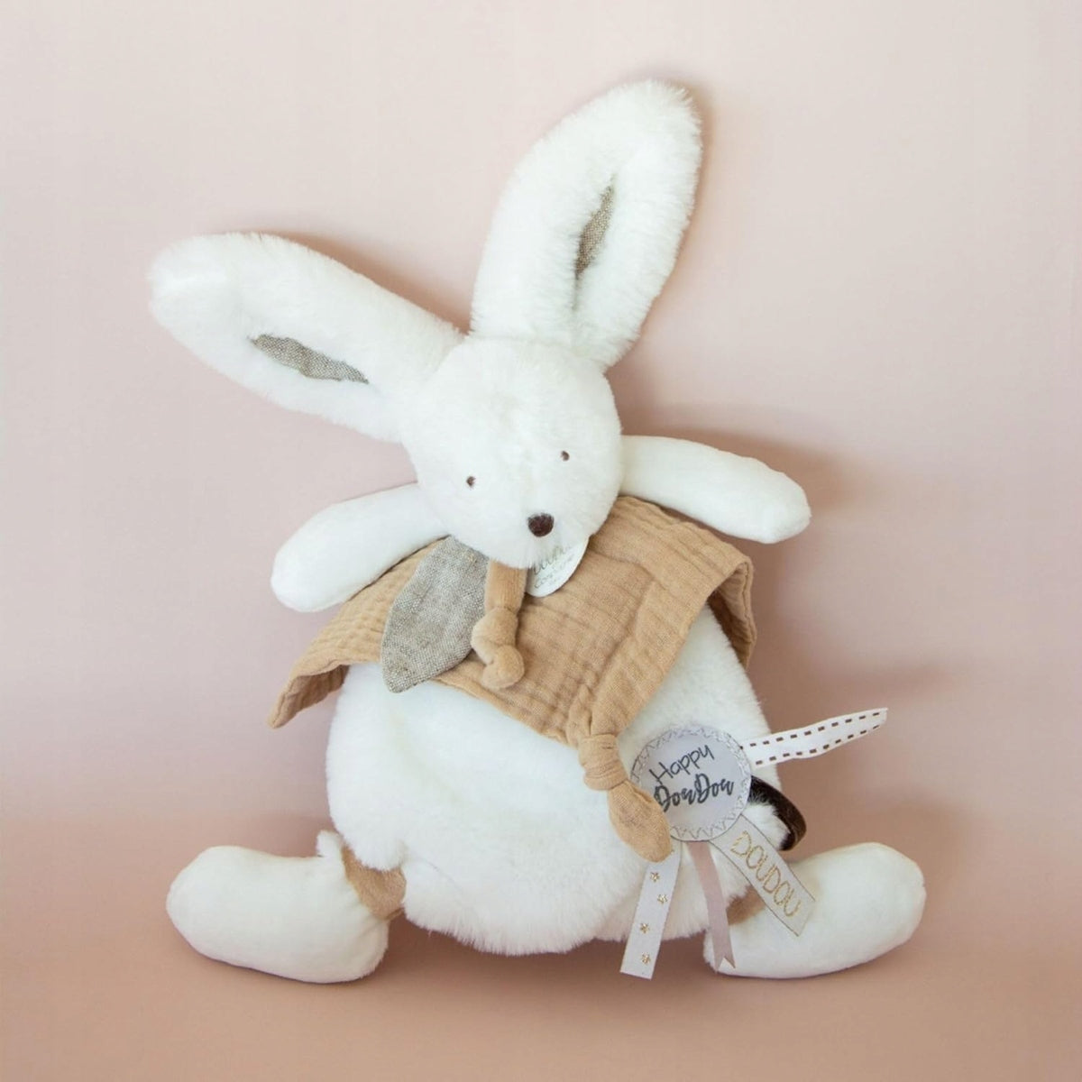 DOUDOU et Compagnie maznáčik na túlenie ZAJAC s brmbolcom 25 cm
