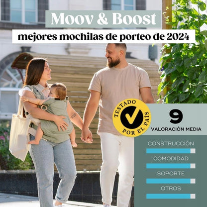 BABYMOOV MOOV&BOOST marsupiu ergonomic și înălțător 2 în 1