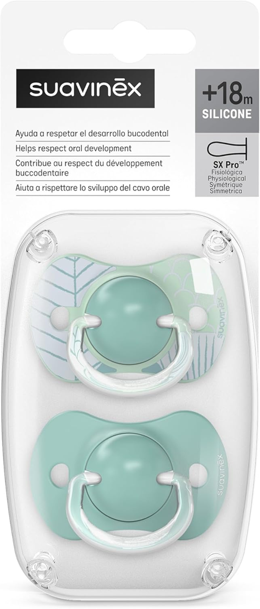 SUAVINEX SX PRO cumlík x2, silikónový, 18 mesiacov+