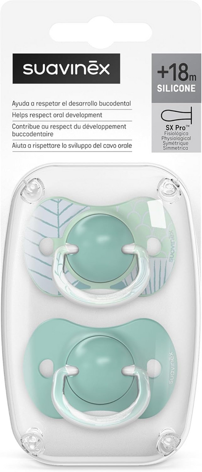 SUAVINEX SX PRO cumlík x2, silikónový, 18 mesiacov+