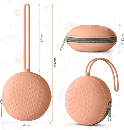 AOLSO univerzálne silikónové puzdro na cumlík, priemer 9 cm