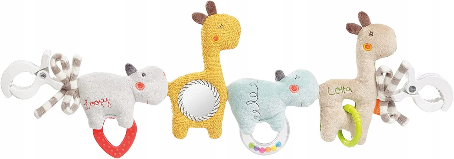 FEHN retiazka, prívesok na kočík, postieľku a autosedačku LOOPY & LOTTA 55 cm