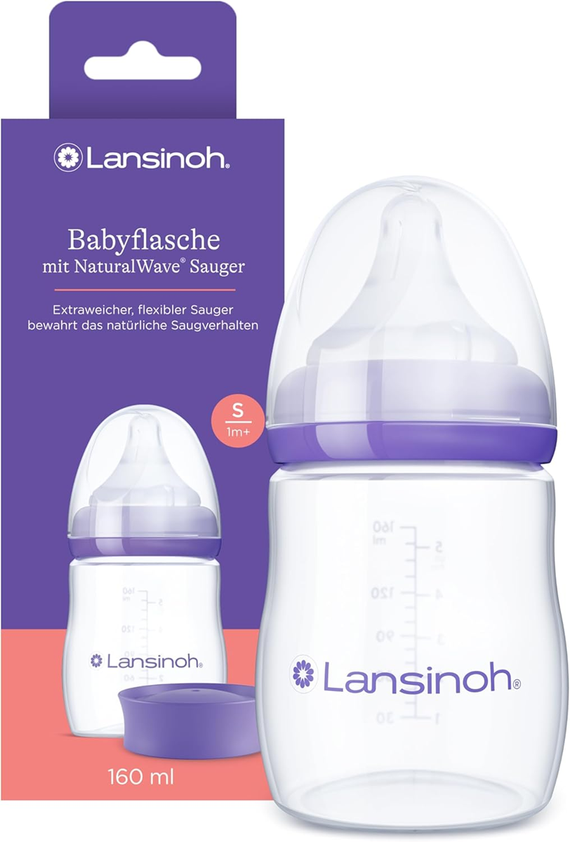 LANSINOH fľaša 160 ml, cumlík S