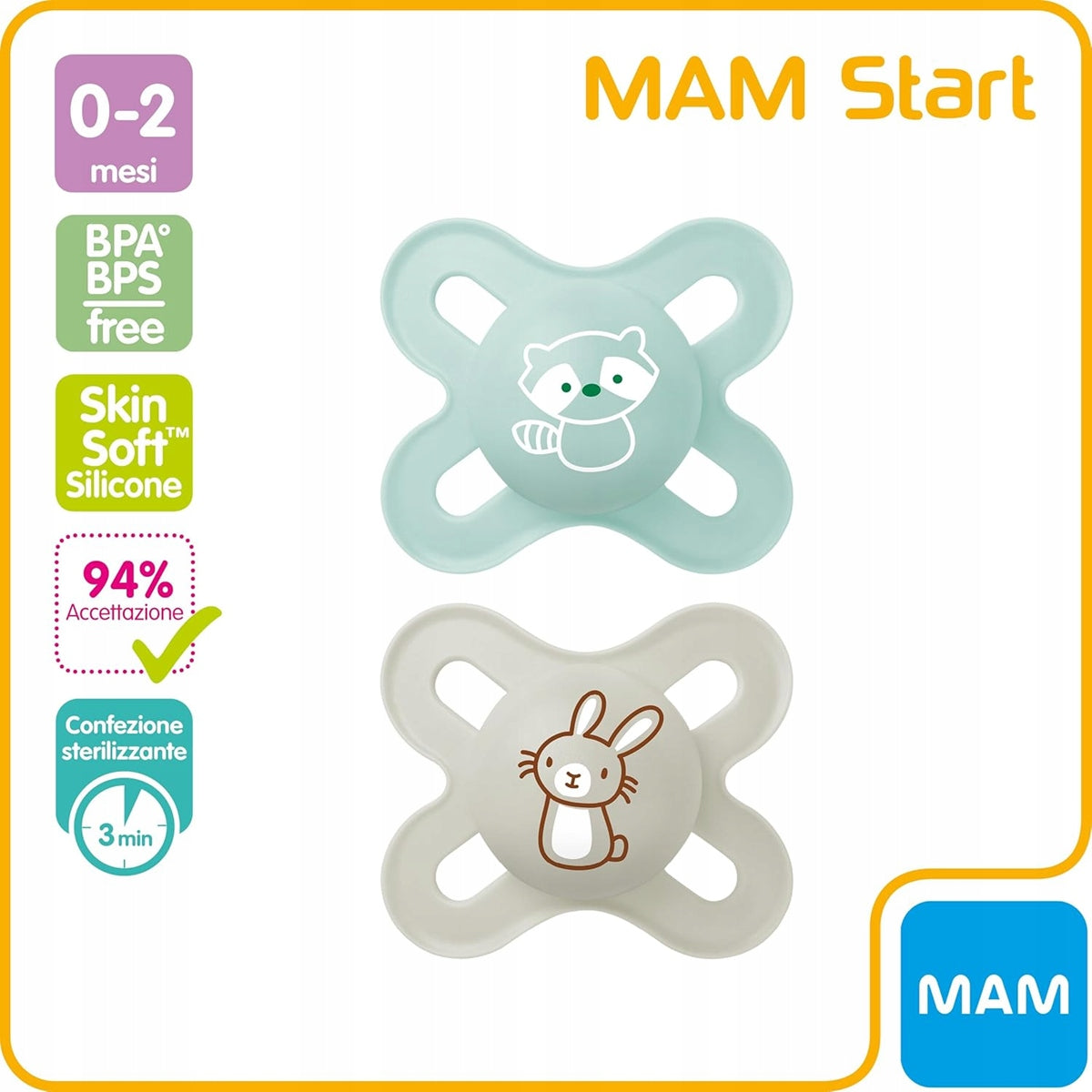 MAM START cumlík na upokojenie 0-2 mes. + box