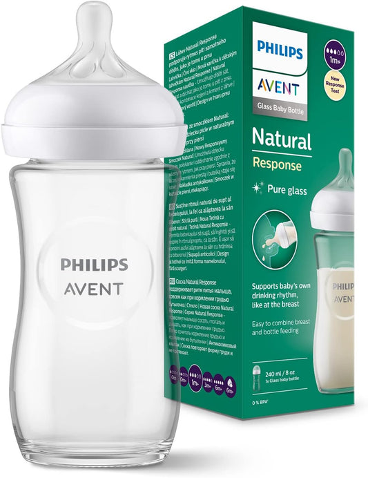 PHILIPS AVENT Natural RESPONSE fľaša 240 ml 1msc+ SKLO