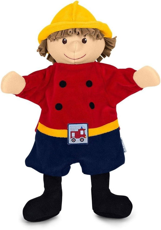 STERNTALER plyšová maňuška na hranie rolí HASIČ 30 cm