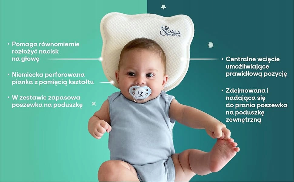 KOALA BABYCARE vankúš pre bábätká 0+ obliečka
