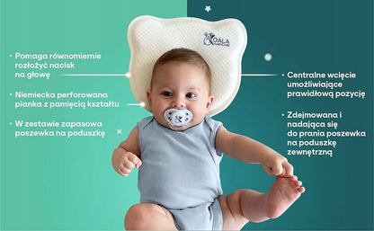 KOALA BABYCARE vankúš pre bábätká 0+ obliečka