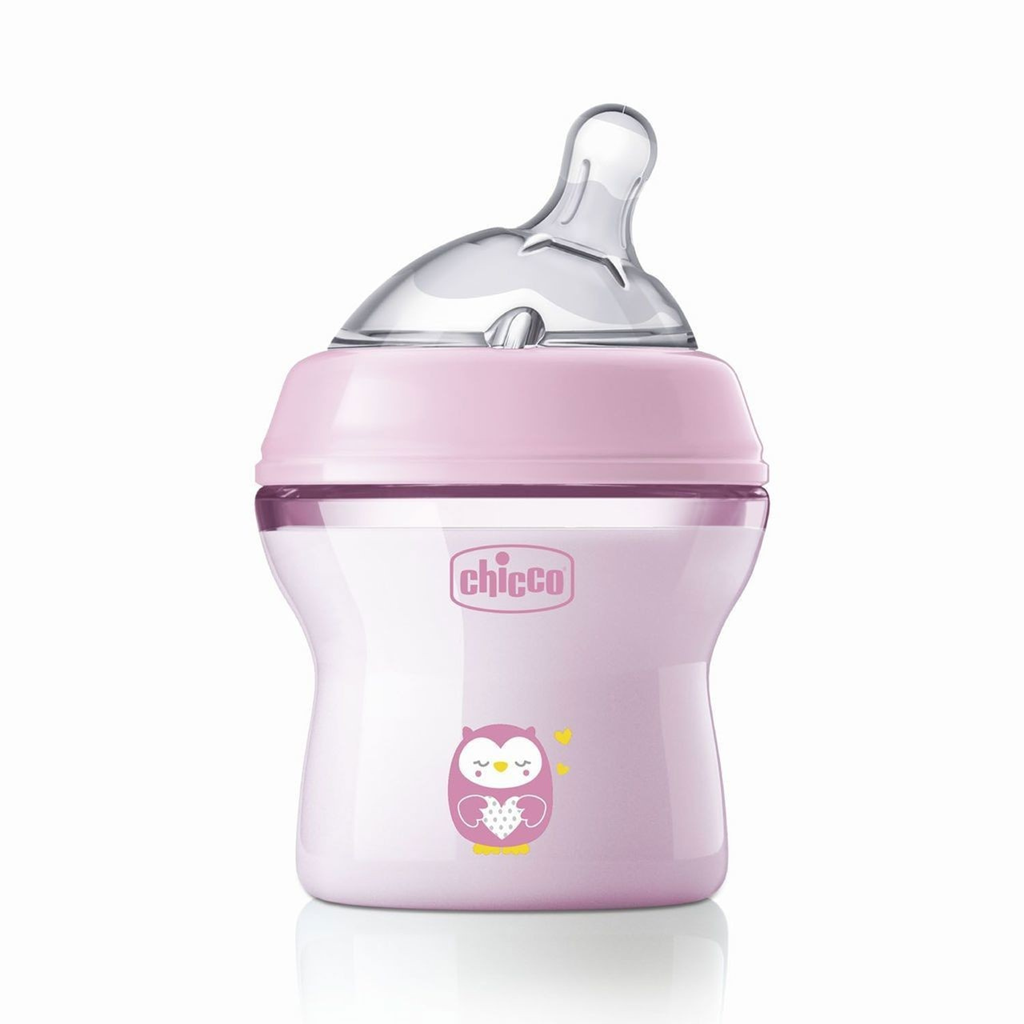 CHICCO NaturalFeeling cumisüveg, 150 ml, 0+, lassú átfolyású