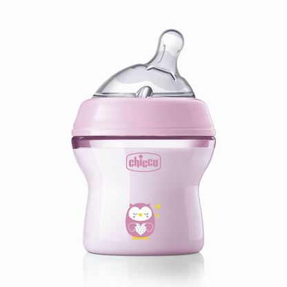 CHICCO NaturalFeeling cumisüveg, 150 ml, 0+, lassú átfolyású