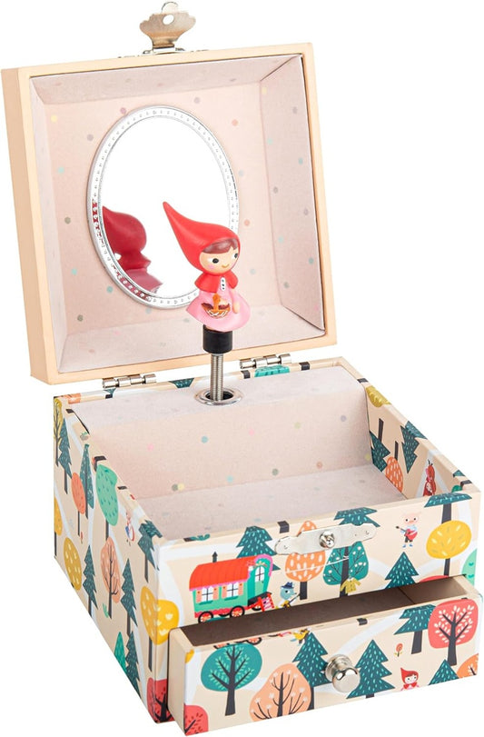 TROUSSELIER magnetische Holz-Spieluhr ROTKÄPPCHEN
