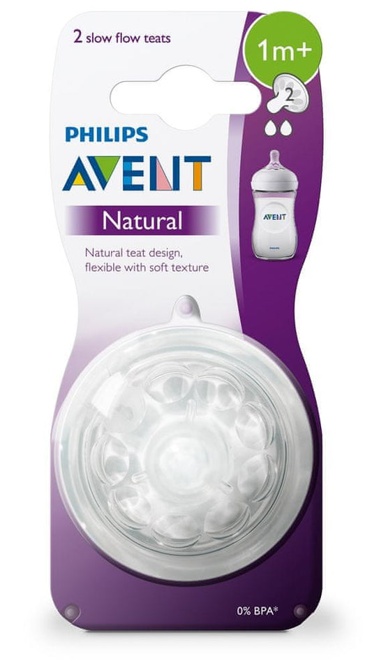 PHILIPS AVENT Natural tettarelle per biberon 1mese+ x2
