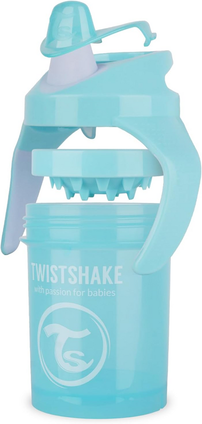 TWISTSHAKE Mini Cup nerozlievací pohár s náustkom a mixérom 230 ml 4 m+