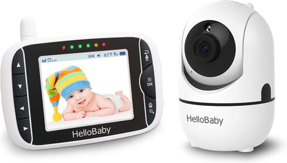 HELLO BABY HB65 diaľkovo ovládaná elektronická pestúnka 3,2" TFT LCD