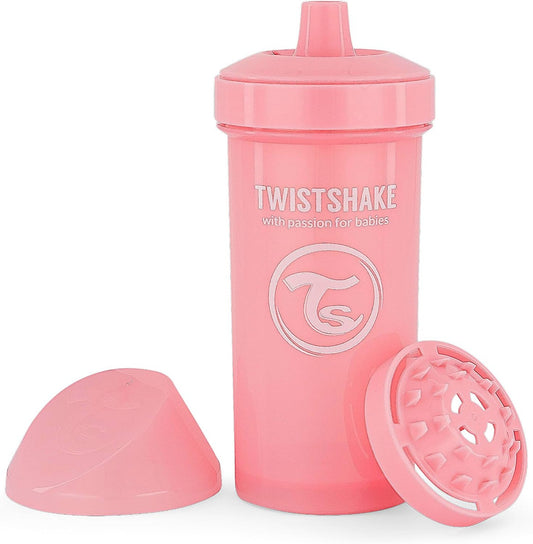 TWISTSHAKE Kid Cup nevytekajúci hrnček s náustkom a mixérom 360 ml 12 m+