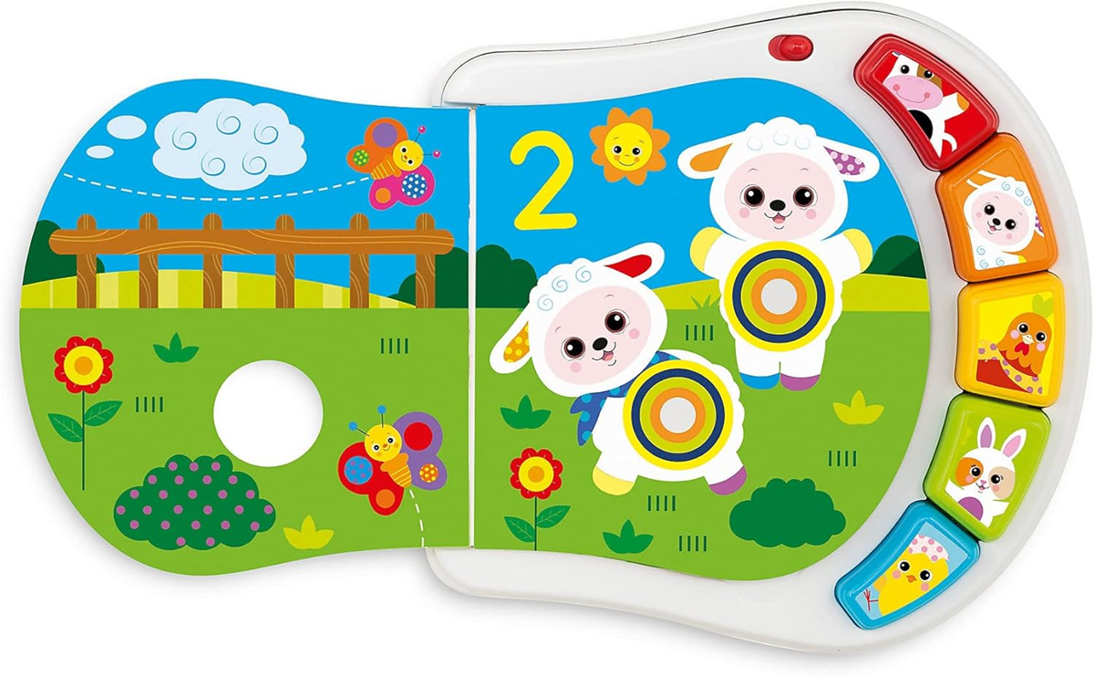 CHICCO Counting Farm elektronická vzdelávacia knižka 19 x 19,5 cm