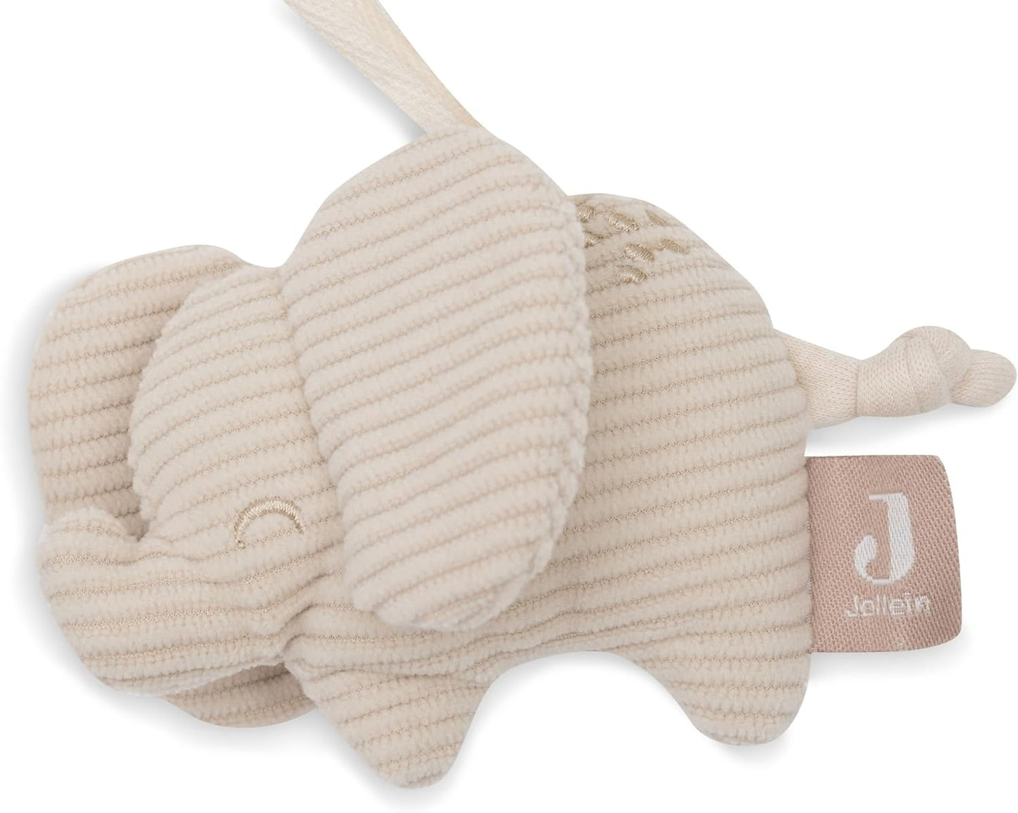 JOLLEIN cotton elephant chain toy for a stroller and car seat