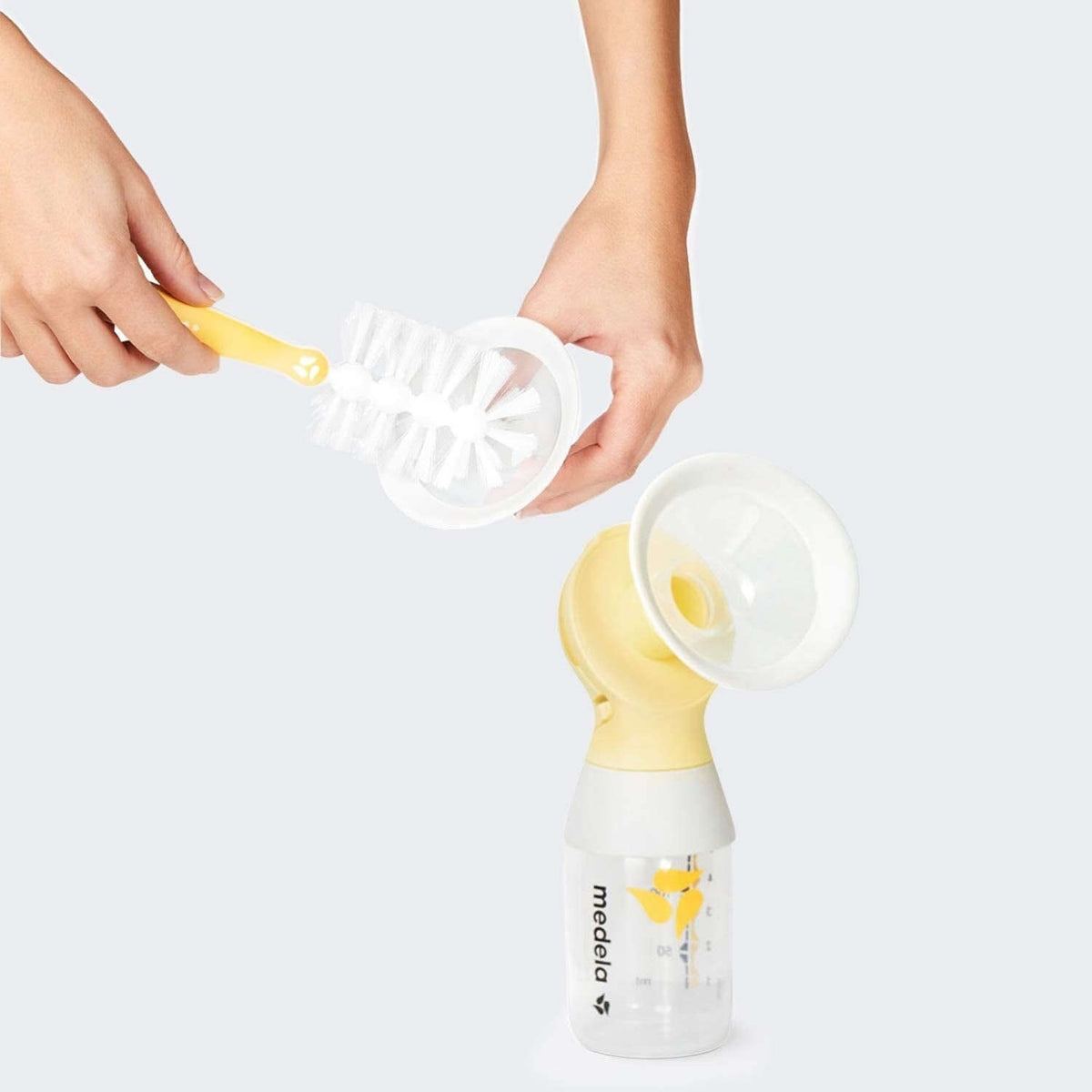 MEDELA Swing Maxi Flex podwójny laktator 2-fazowy, żółty, elektryczny laktator z technologią FLEX™ do łatwego czyszczenia