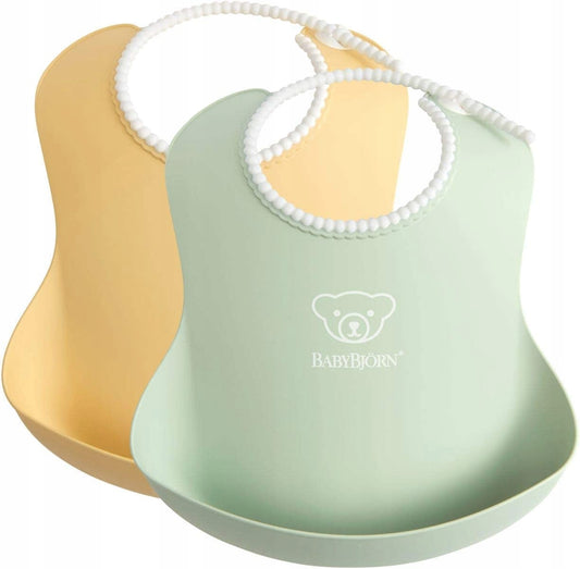 BABYBJORN silikónové podbradníky s vreckom x2
