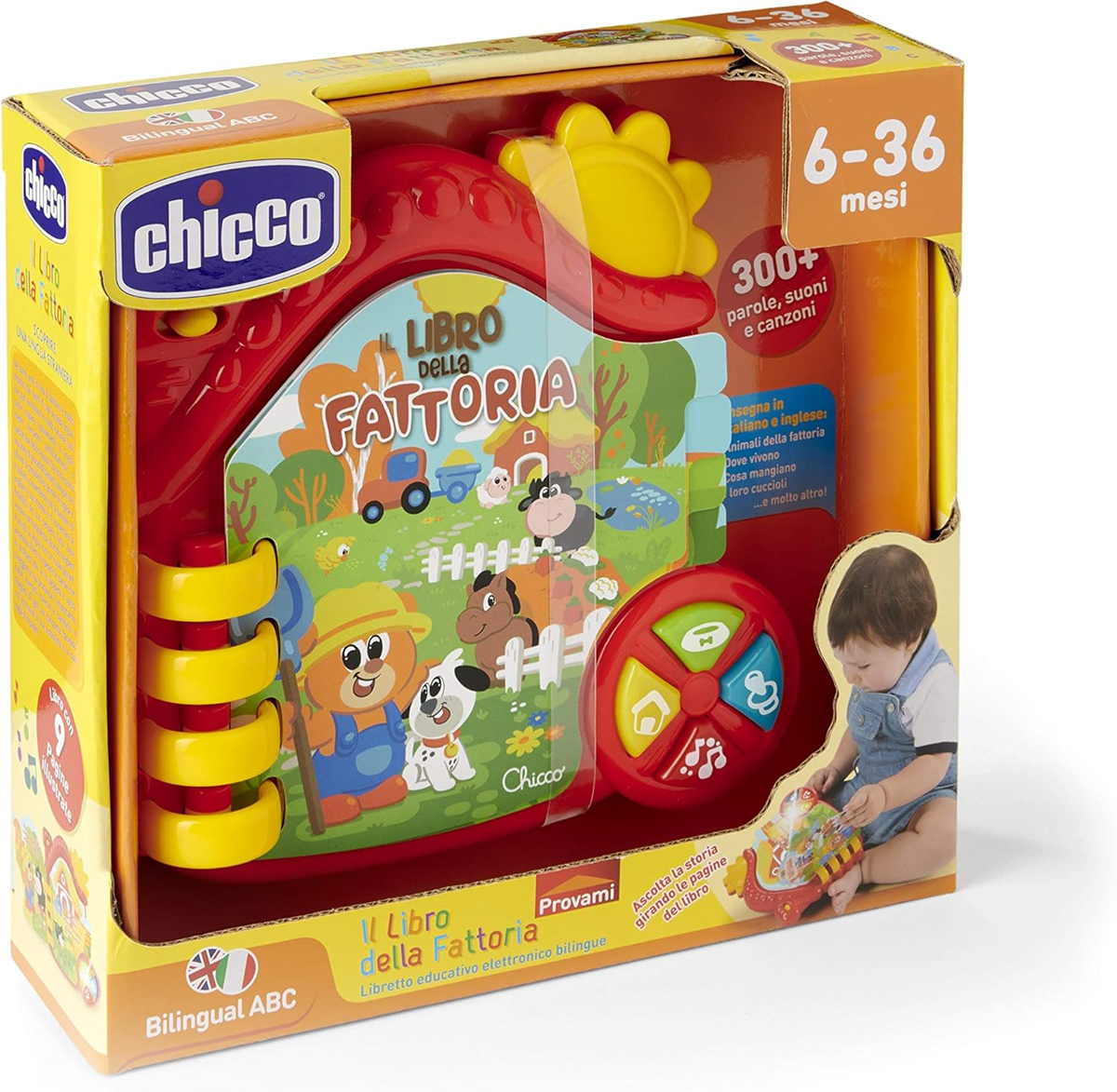 CHICCO Farma, elektronická vzdelávacia knižka, ANGLICKÝ a TALIANSKY JAZYK