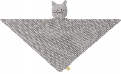 LASSIG Little Chums pletená maznacia dečka s hračkou MAČKA, 26 cm