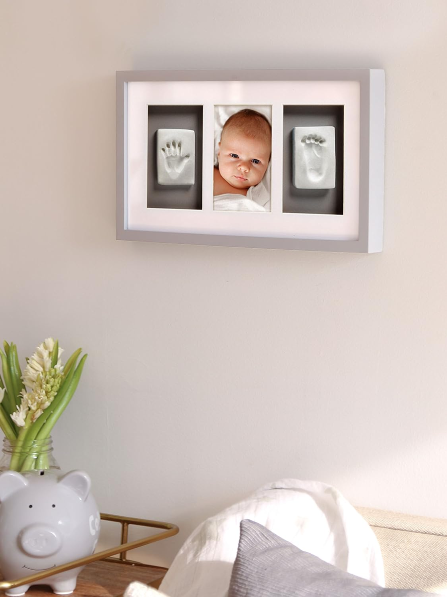 PEARHEAD Deluxe drevený rám na fotografie a odtlačky 24 x 42 cm + hlina