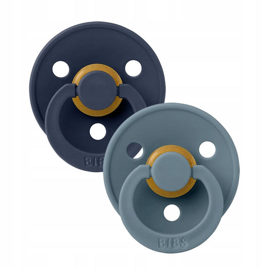 BIBS COLOUR smoczki uspokajające 2pack kauczuk 0-6msc