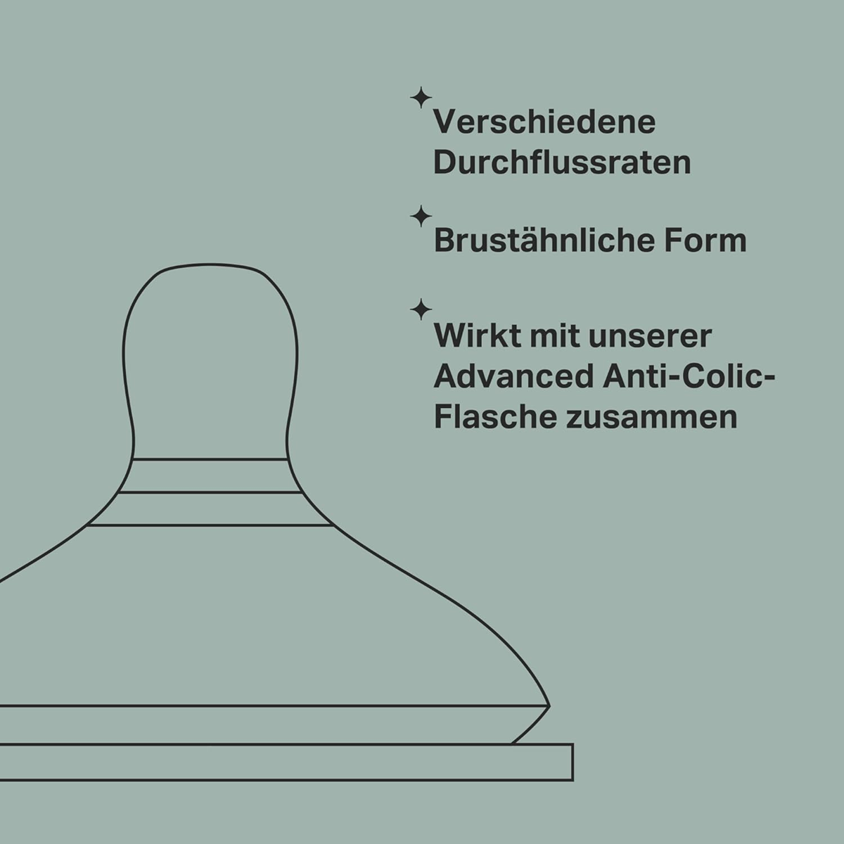 TOMMEE TIPPEE cumlíky 6 m+ x2 ADVANCED ANTI-COLIC