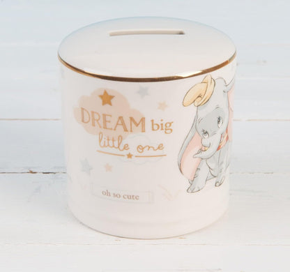 WIDDOP & Co Disney keramická pokladnička Slon Dumbo 8,5 × 8,5 cm