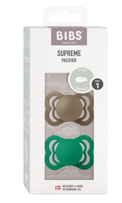 BIBS SUPREME smoczki uspokajające silikonowe 0-6msc SYMETRYCZNE