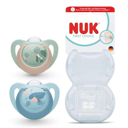 NUK First Choice silicone pacifier x2, 6–18 months