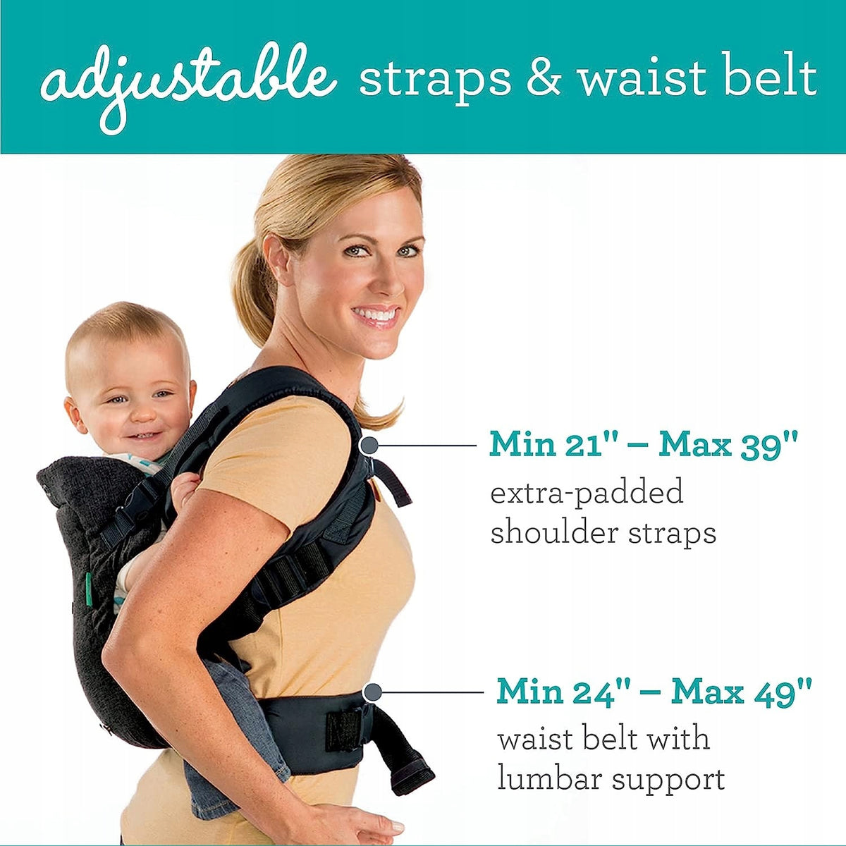 INFANTINO FLIP 4v1 ergonomické nosiče 3,5 - 14,5 kg