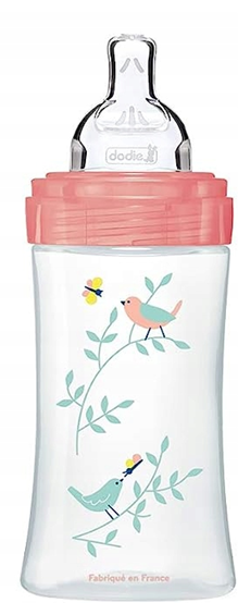 DODIE μπιμπερό 270 ml θηλή 2 μεσαίας ροής 0–6 μηνών ΣΚΙΟΥΡΑΚΙ – φωτογραφία προϊόντος 2
