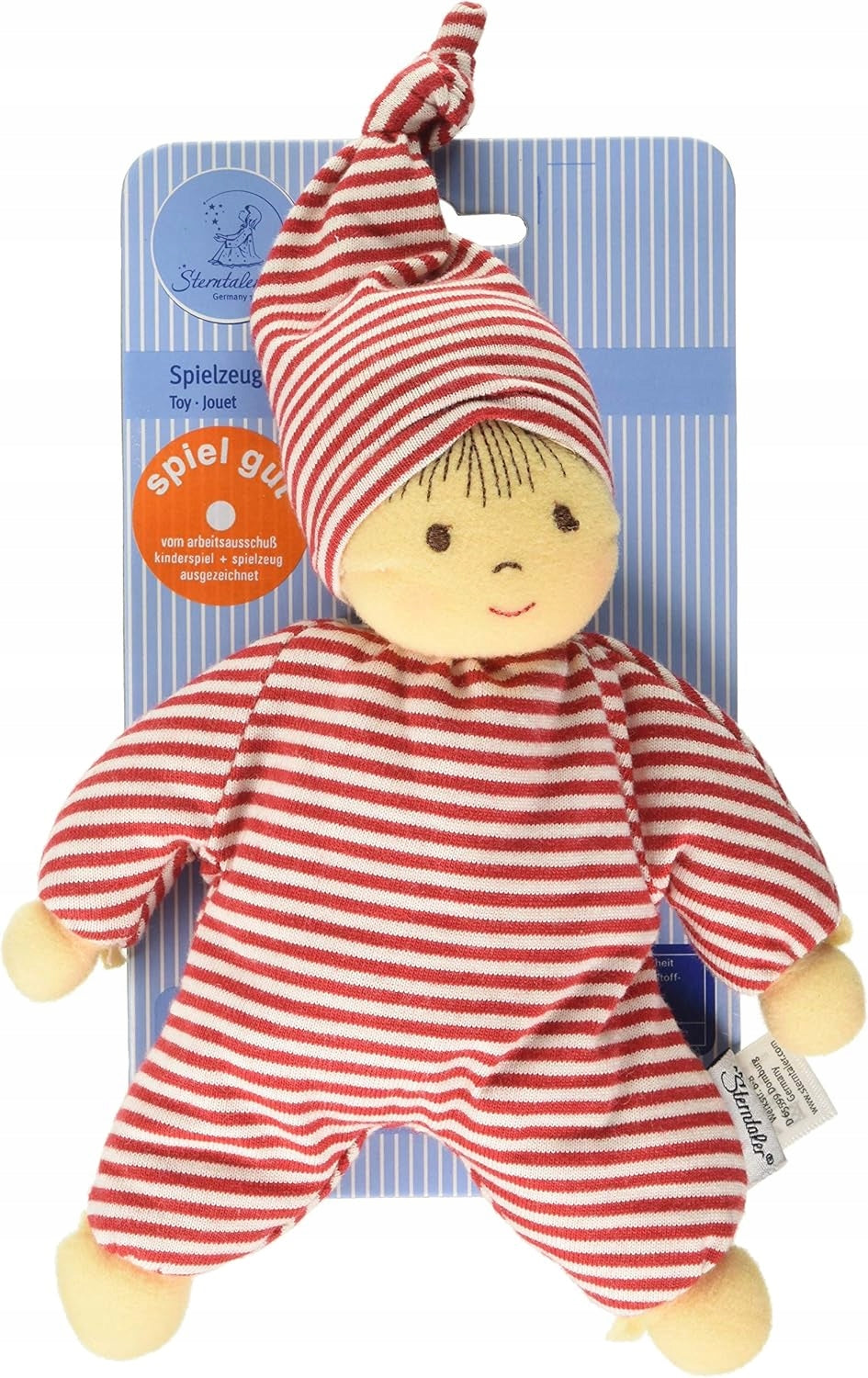 STERNTALER bábika Heiko plyšová hračka s hrkálkou, 20 cm
