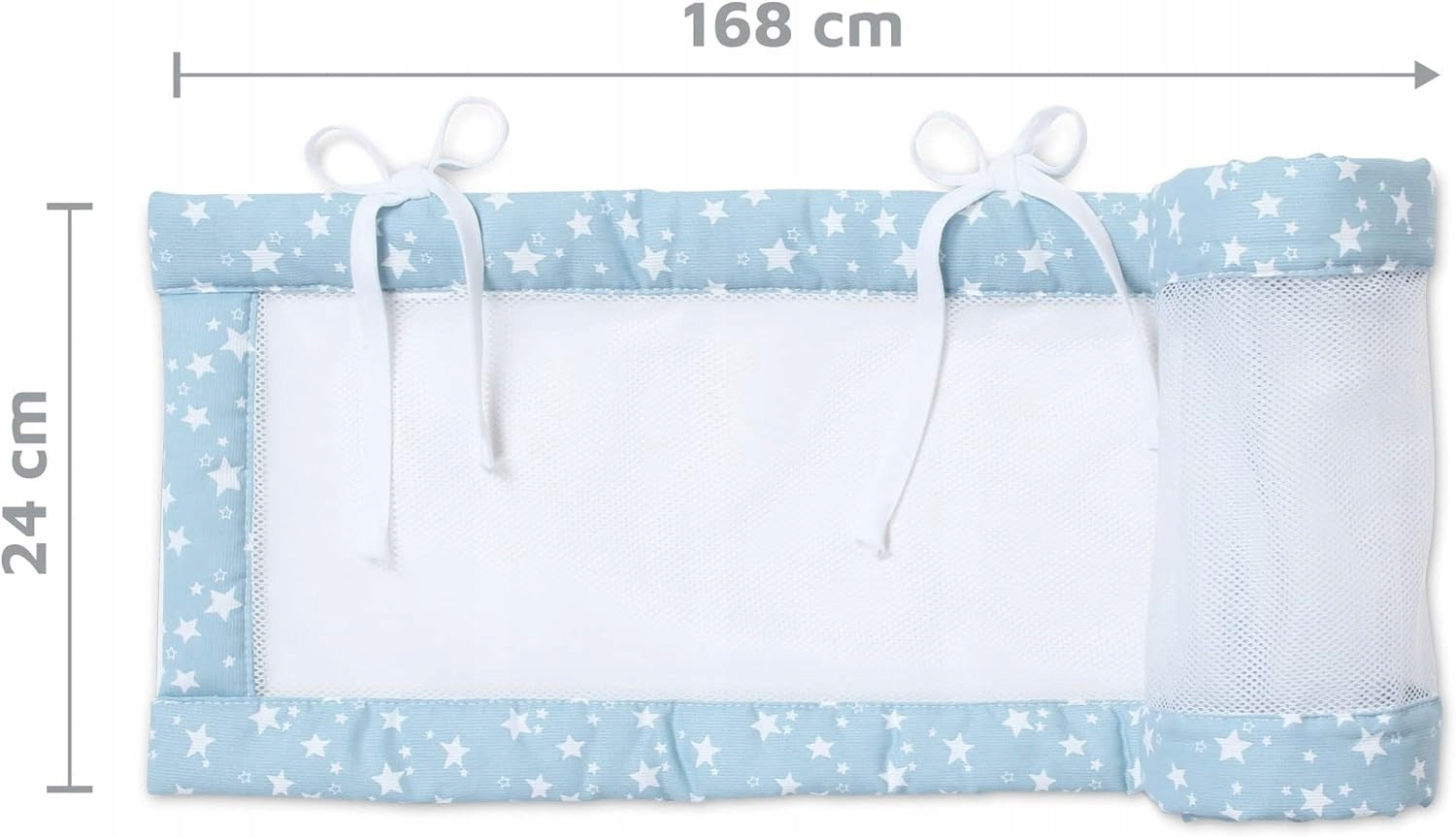 BABYBAY ochranný mantinel do postieľky 168 × 24 cm