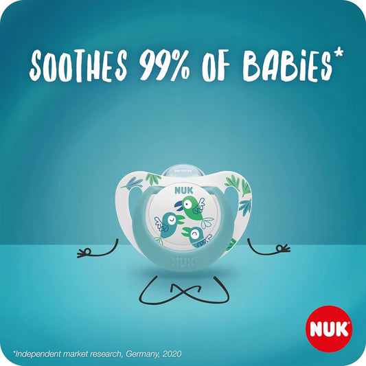 NUK SIGNATURE Day&Night suzetă liniștitoare x4 0-6 luni