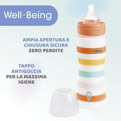 CHICCO fľaša Well Being 4m+ 330ml