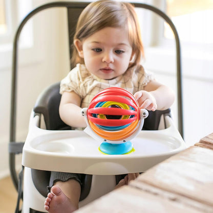 BABY EINSTEIN Sticky Spinner hračka s hrkálkou a prísavkou 3 m+