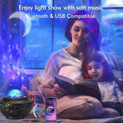 VOKSUN LED Bluetooth projektor hviezd + diaľkové ovládanie